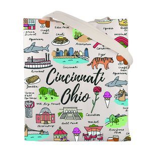 Cincinnati Ohio Tote Bag Cincinnati Ohio Gifts Cincinnati Souvenir Gift :3